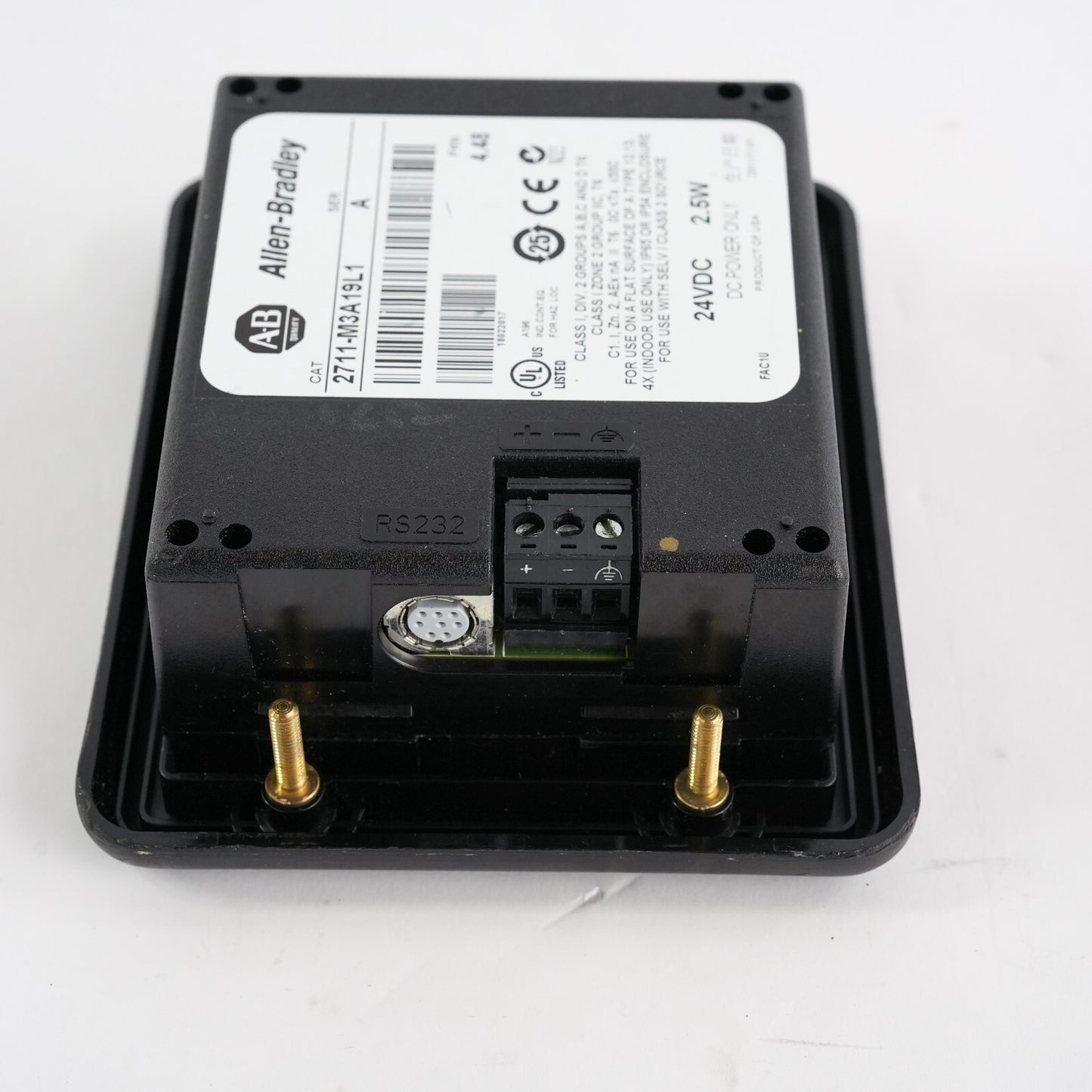 Allen Bradley 2711-M3A19L1 /A PanelView 300 Micro 3" RS-232/DH-485 - Refurbished