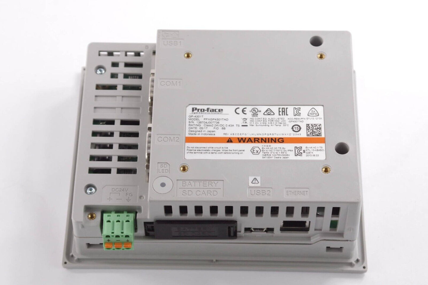 Pro-face GP-4301T / GP4301T / PFXGP4301TAD 5.7 inch Touchscreen HMI