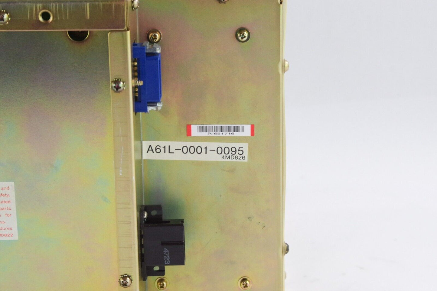 FANUC A61L-0001-0095 4MD826 / TOSHIBA D9CM-01A CRT Display + Warranty