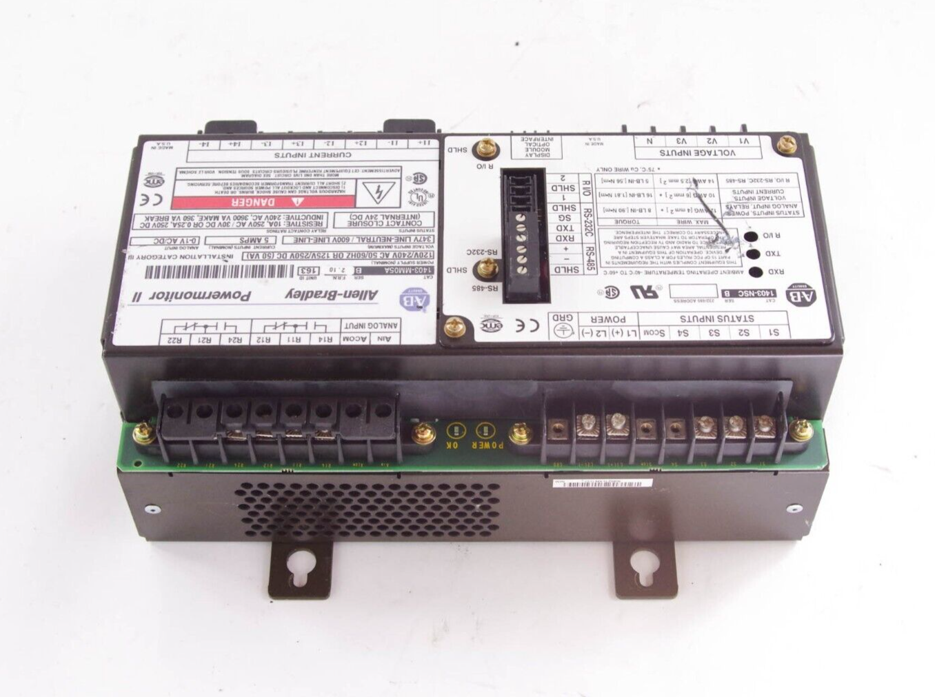 Allen Bradley 1403-MM05A / 1403MM05A Ser B Powermonitor II + 1403-NSC Ser B