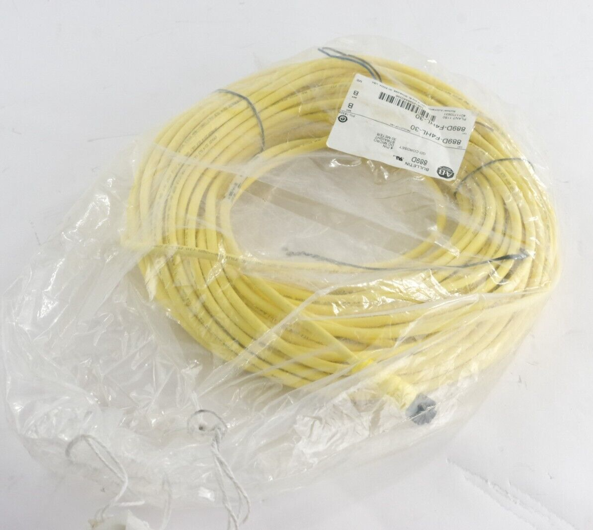 Allen Bradley 889D-F4HL-30 /B QD Cordset 4-Pin DC Micro Straight 30m - Sealed