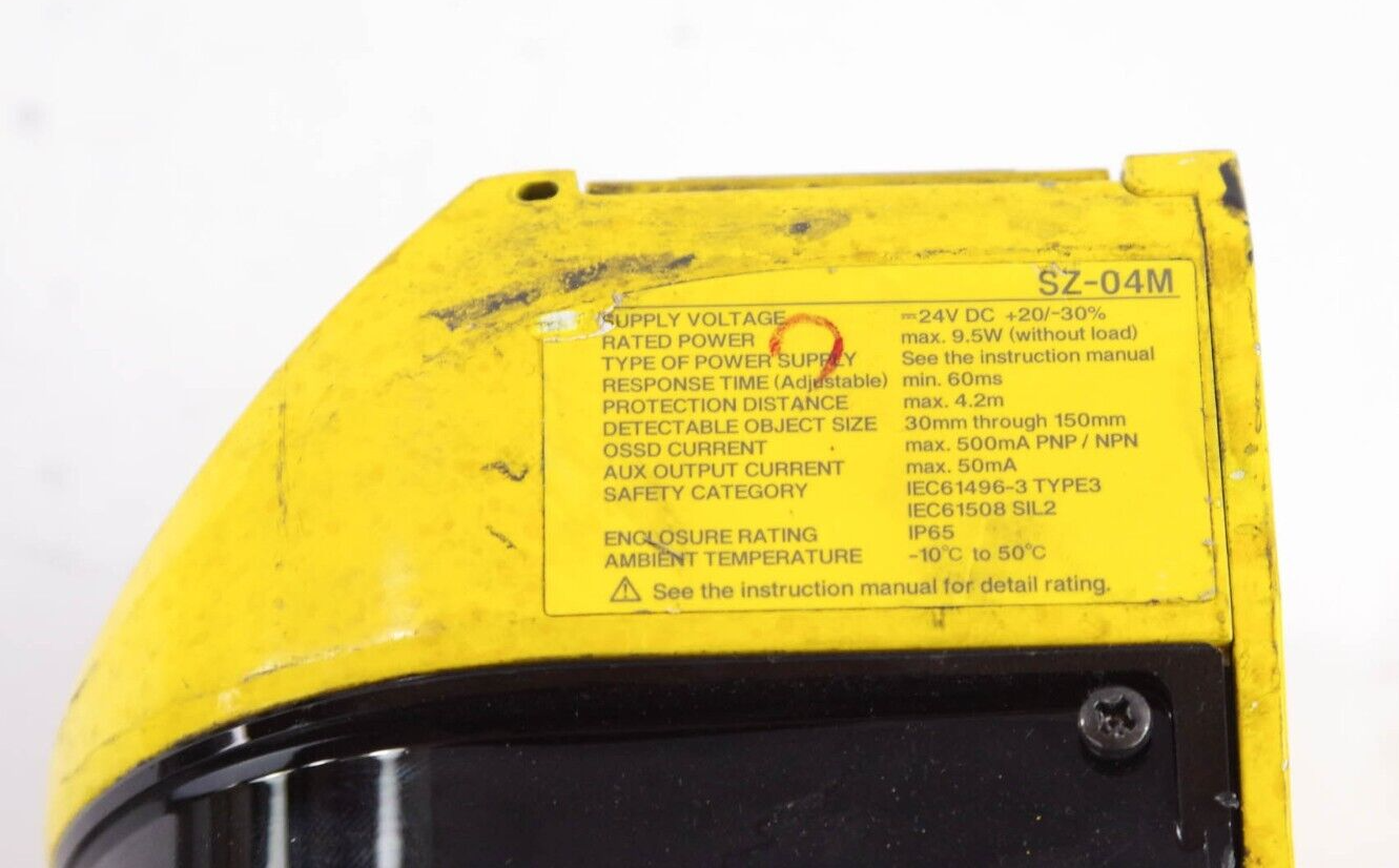 Keyence SZ-04M / SZ04M Safety Laser Scanner - For Parts or Repair