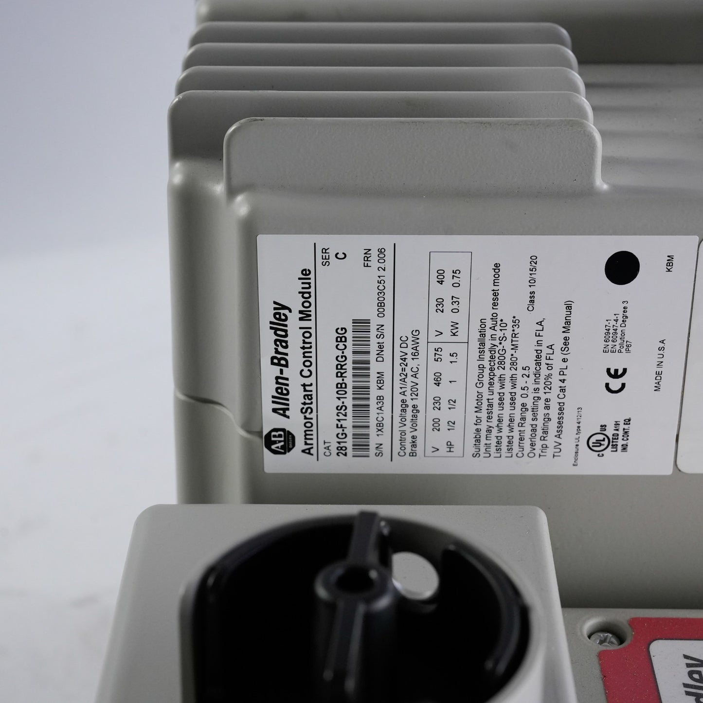 Allen Bradley 280G-FS-10-RG /C ArmorStart Base + 281G-F12S-10B-RRG-CBG /C