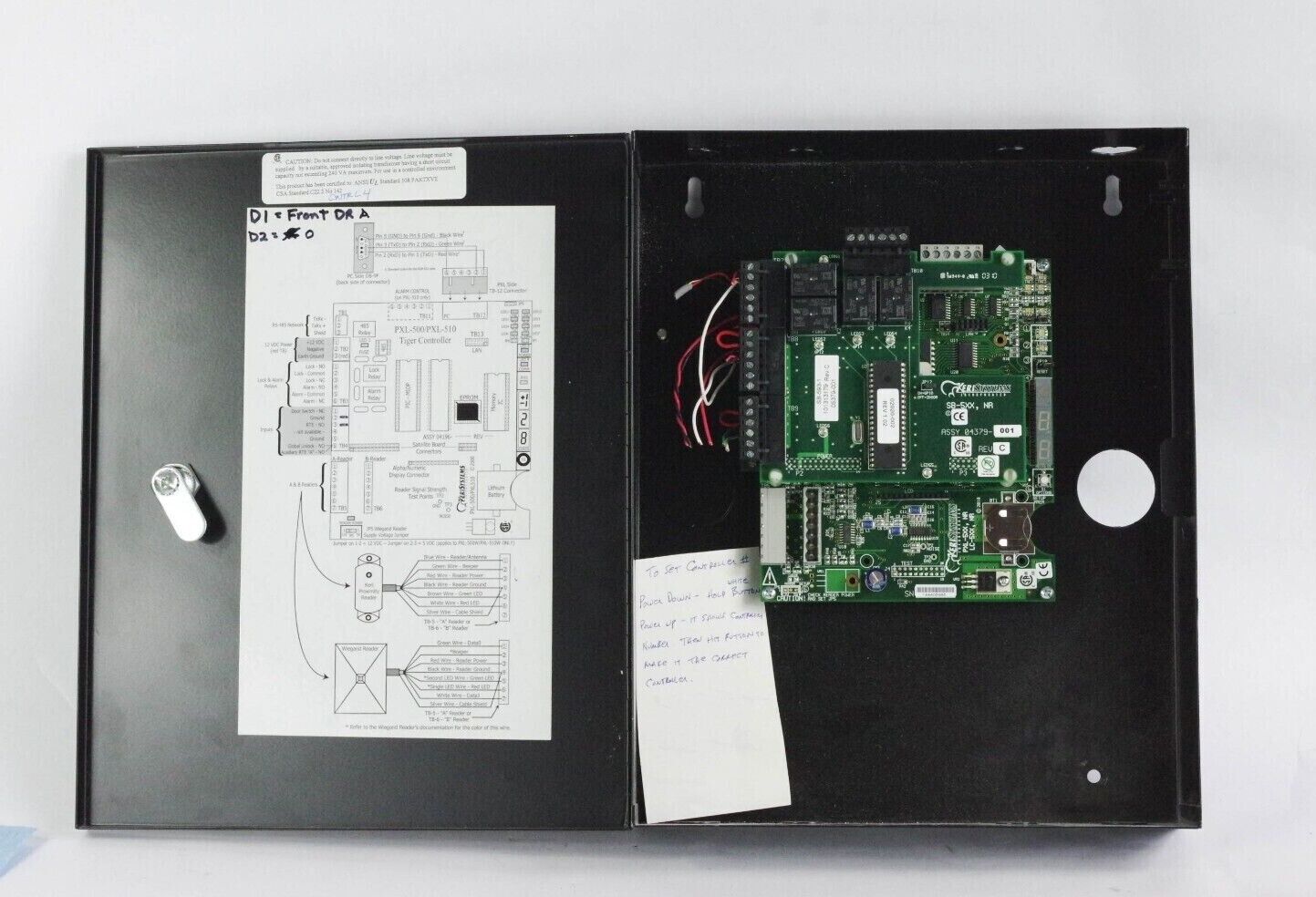 Keri Systems PXL-500/PXL-510 Tiger II Controller PXL-500P-1 Enclosure W/ SB-5XX