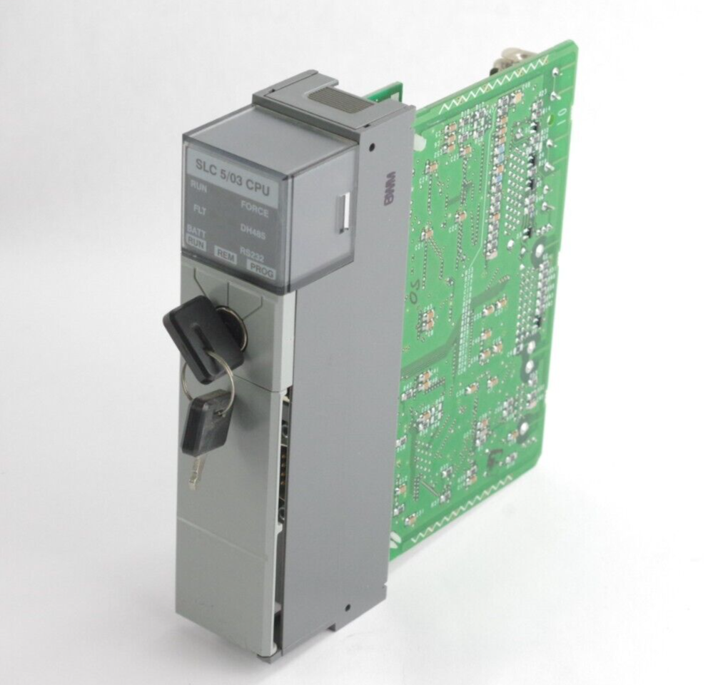 Allen Bradley 1747-L531 Ser E Rev 8 SLC500 Processor w/ 1747-OS302 Ser C FRN 7
