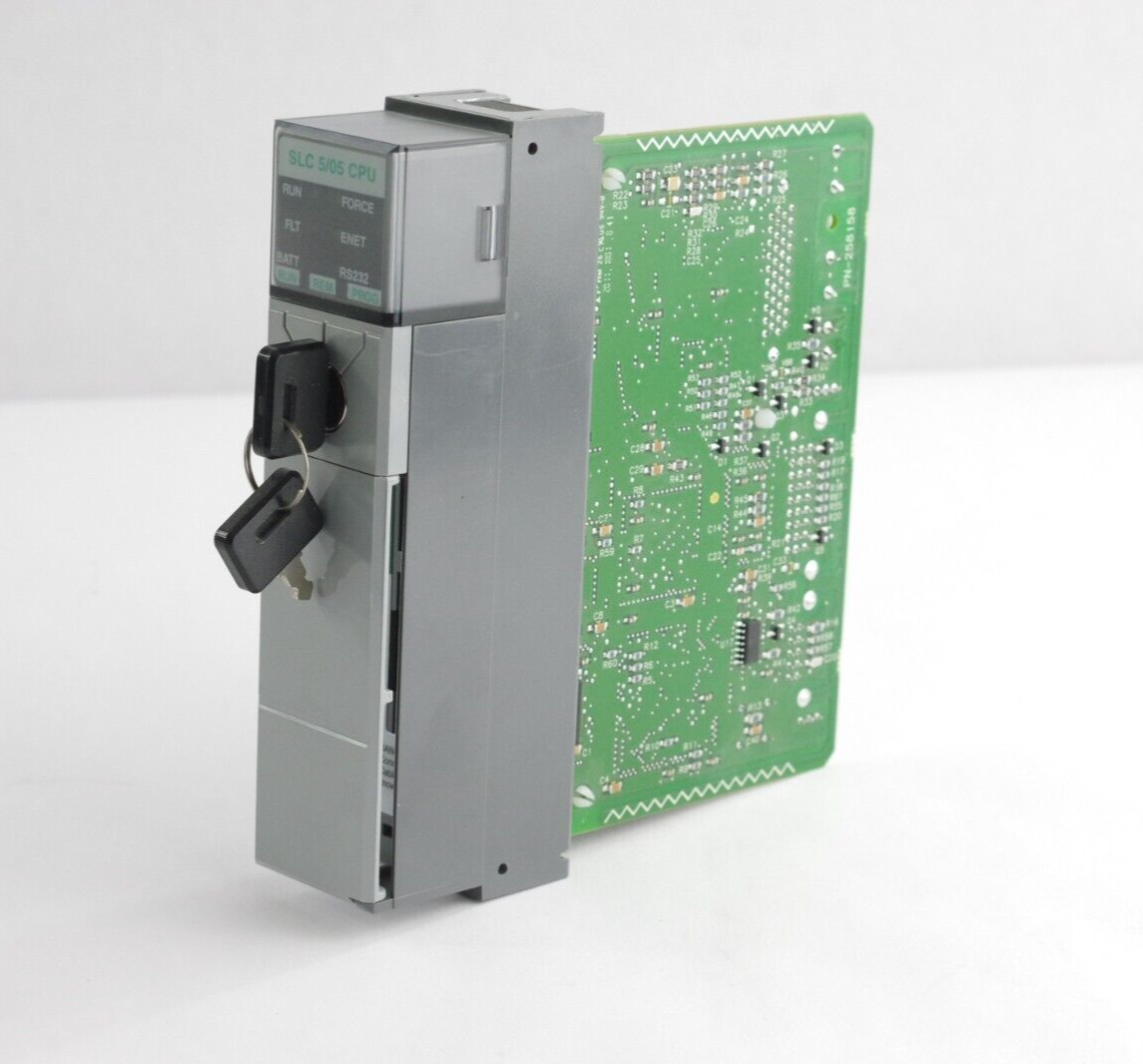 Allen Bradley 1747-L552 Ser D SLC 500 5/05 32K Memory Ethernet/RS-232 Controller
