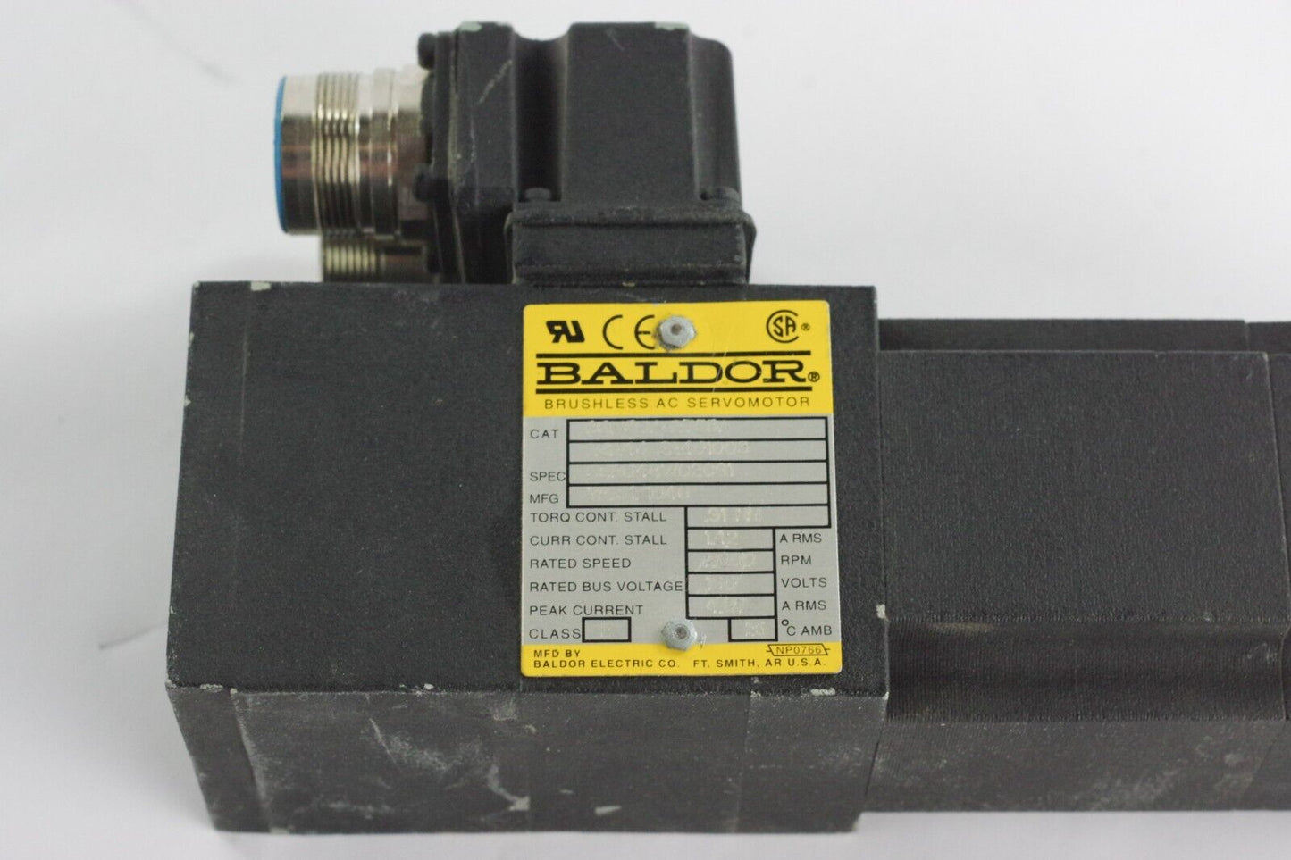 Baldor BSM50A-275BA Brushless AC Servo Motor 0.91NM 2000RPM 160V BSM50A275BA