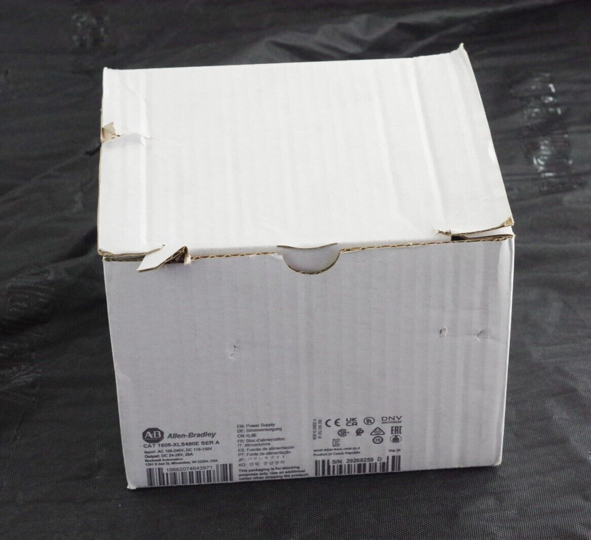 Allen Bradley 1606-XLS480E Ser A Power Supply 1-Phase 24V 20A 480W - Open Box