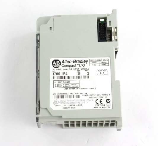 Allen Bradley 1769-IF4 Ser B Rev 2 Compact I/O Input Module 5-24VDC 0.12/0.06A