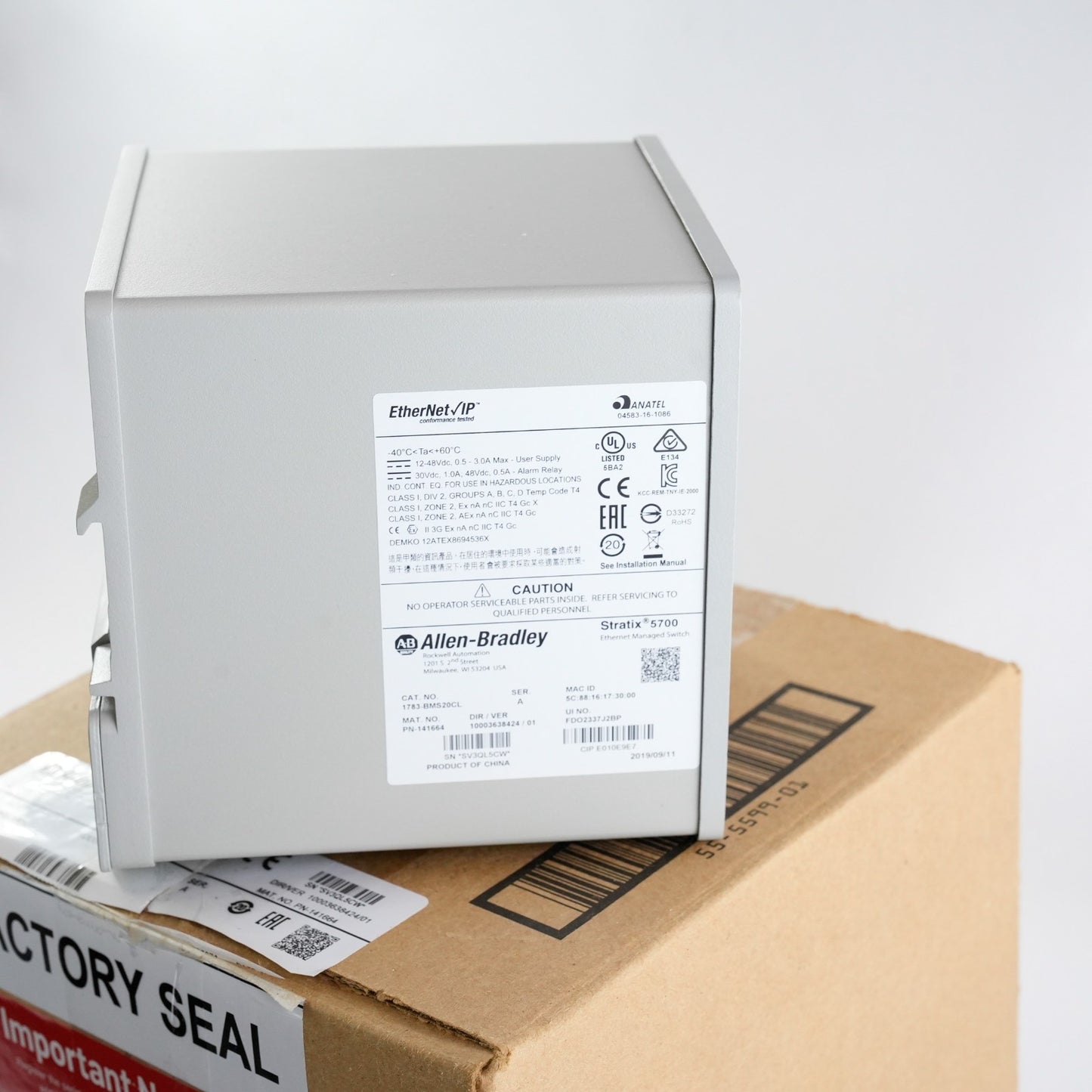 Allen Bradley 1783-BMS20CL /A Stratix 5700 Managed Switch - Open Box