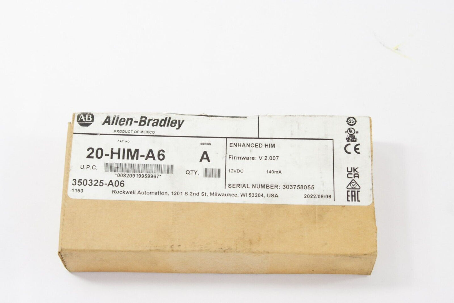 Allen-Bradley 20-HIM-A6 PowerFlex Numeric LCD Keypad