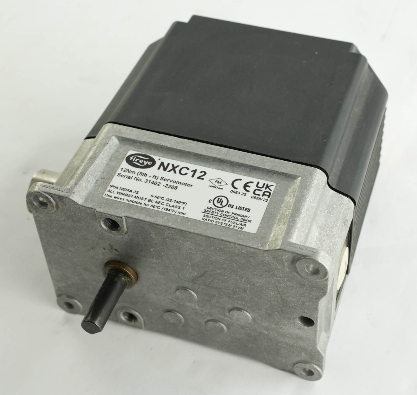 Fireye NXC12 4-Wire CANbus Servo Motor 9 ft lbs 12 Nm 50/60 Hz 24VAC Module Unit