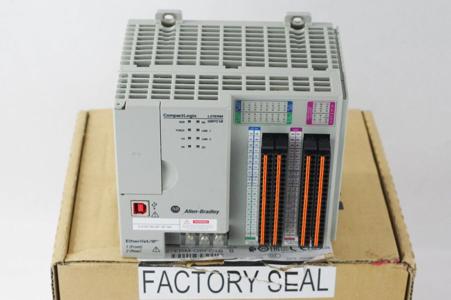 2020 Allen Bradley 1769-L27ERM-QBFC1B CompactLogix I/O Controller Ser A + ECR