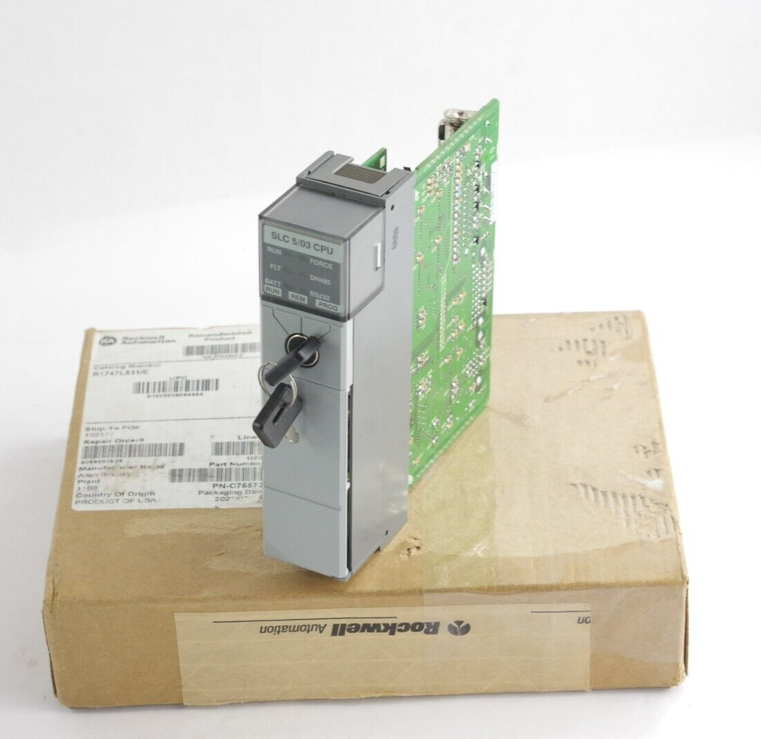 Allen Bradley 1747-L531 /E Processor Module 1747L531 AB Remanufactured (Genuine)