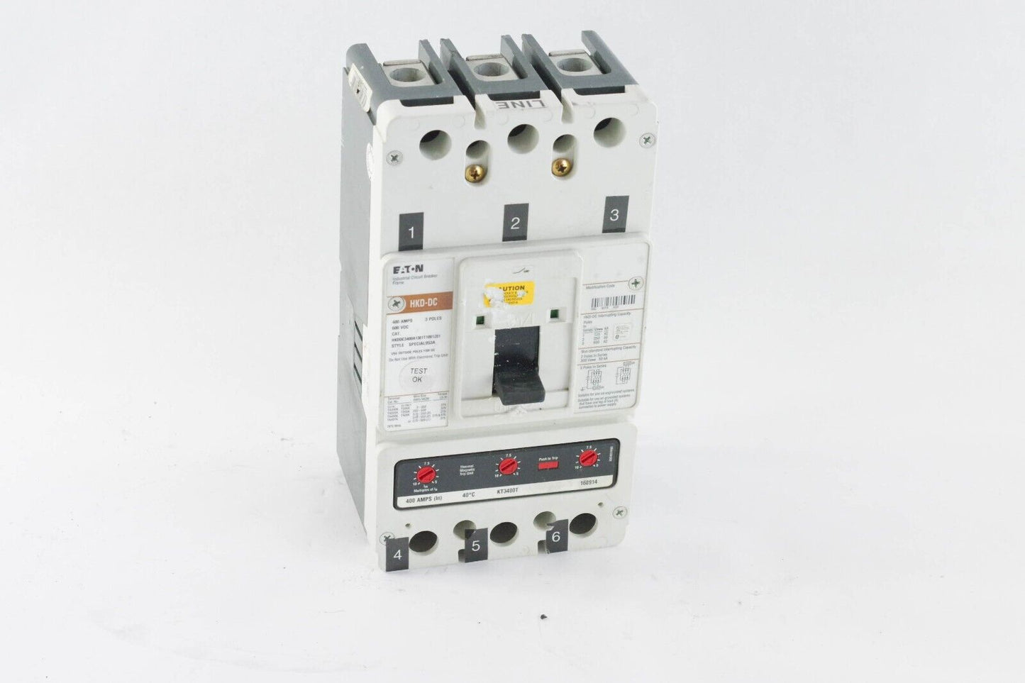 Eaton HKD-DC HKDDC3400A1301T1001Z01 300 Amp 600V 3 Pole