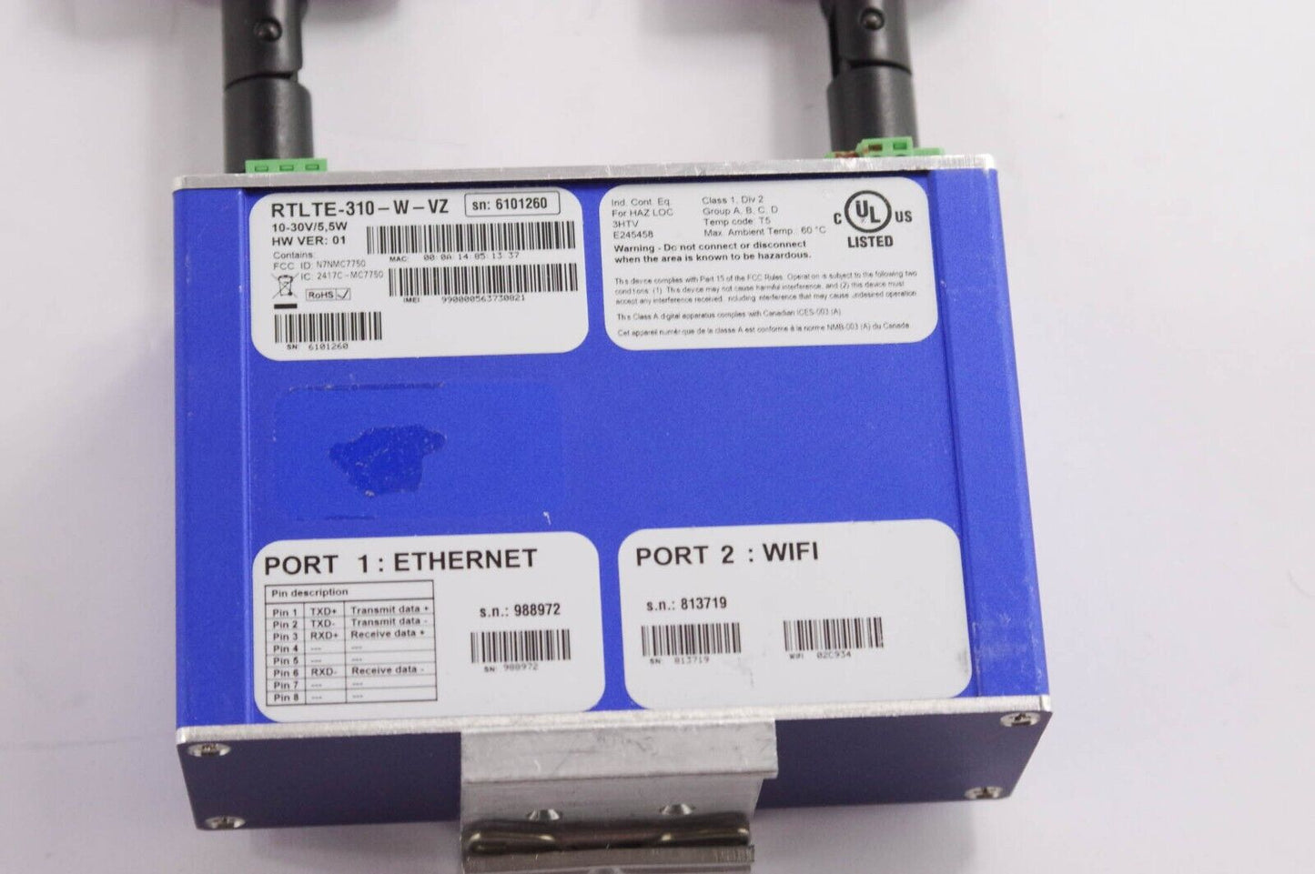 Spectre LTE RTLTE-310-W-VZ RTLTE310WVZ Cellular Router Ethernet and Wifi