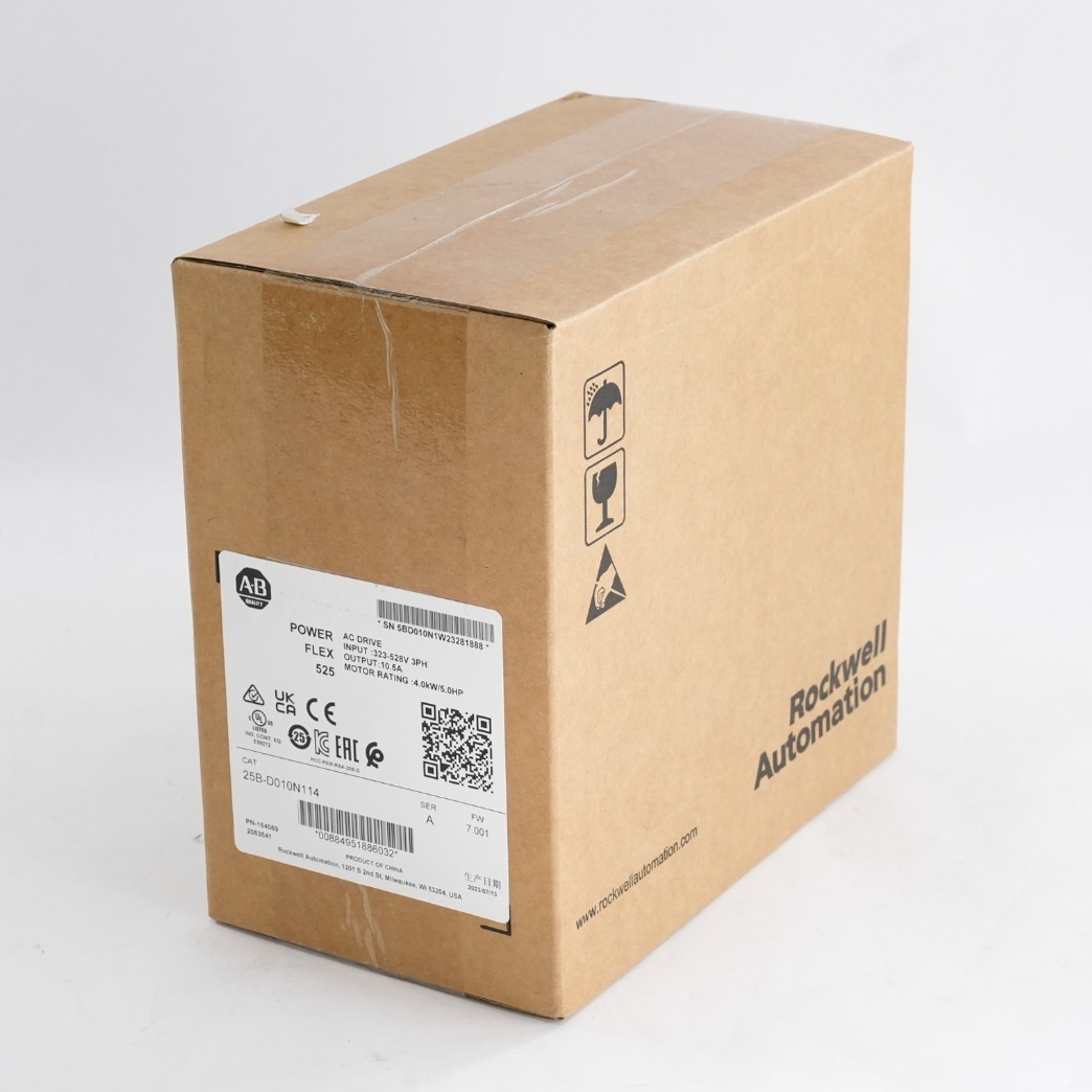 Allen Bradley 25B-D010N114 /A PowerFlex 525 4kW 5Hp AC Drive - Sealed Surplus