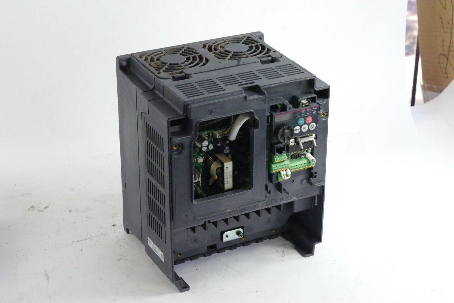 Mitsubishi FR-E740-230SC-EC FREQUENCY INVERTER 3-PH - Missing Covers