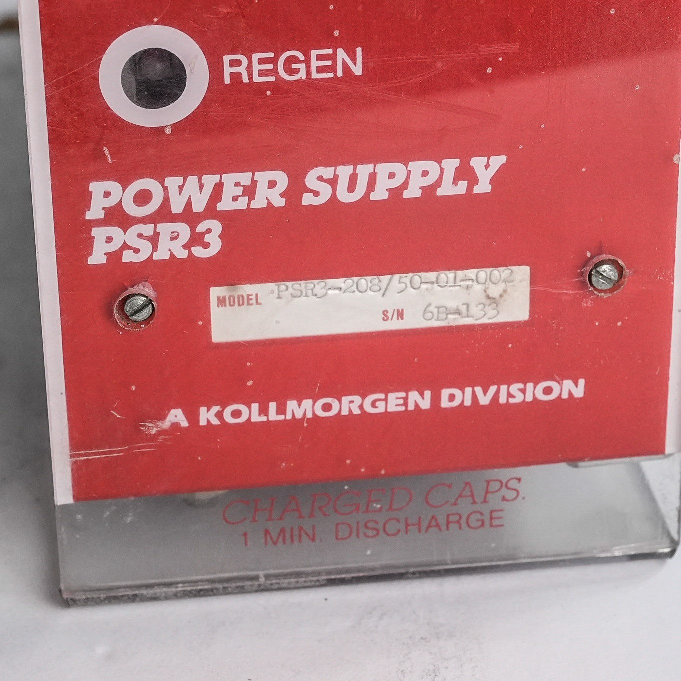 Kollmorgen Industrial Servo PSR3-208/50-01-002 Power Supply PSR3