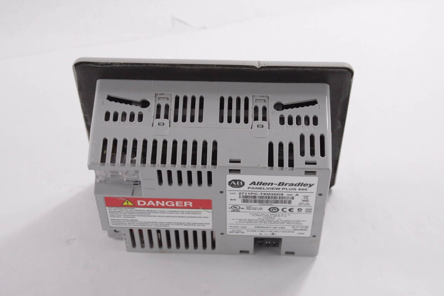 2014 Allen Bradley 2711PC-T6M20D8 Ser A PanelView Plus 600