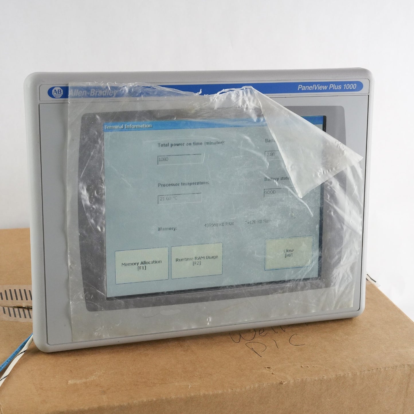 Allen Bradley 2711P-T10C4D8 /A PanelView Plus 1000 2711P-RP8D /B + 2711P-RDT10C