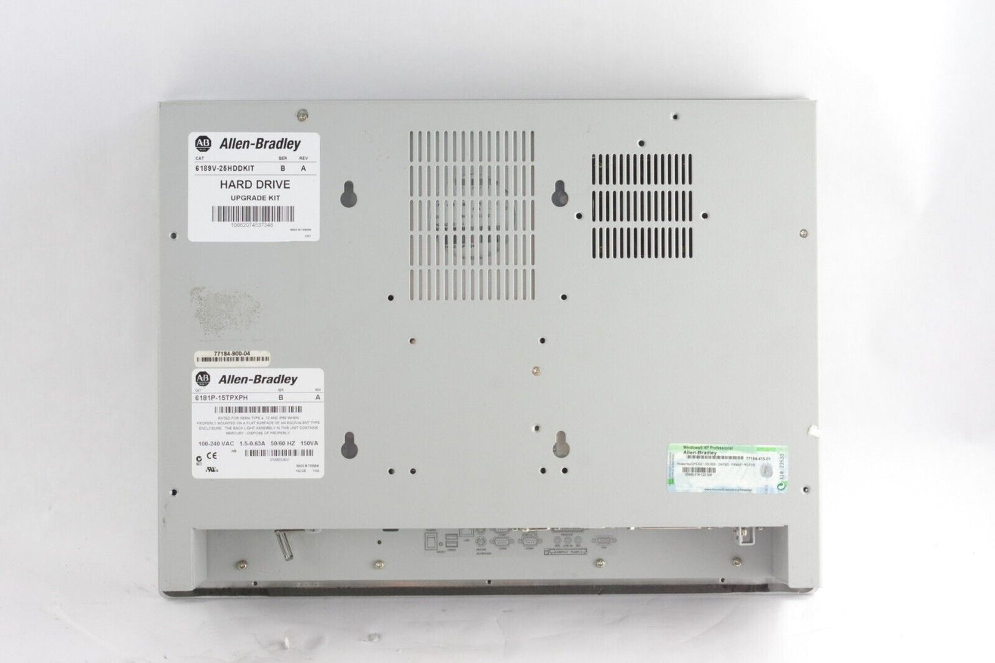 Allen Bradley Versa View 1500P 6181P-15TPXPH/B SER B / REV A with Hard Drive
