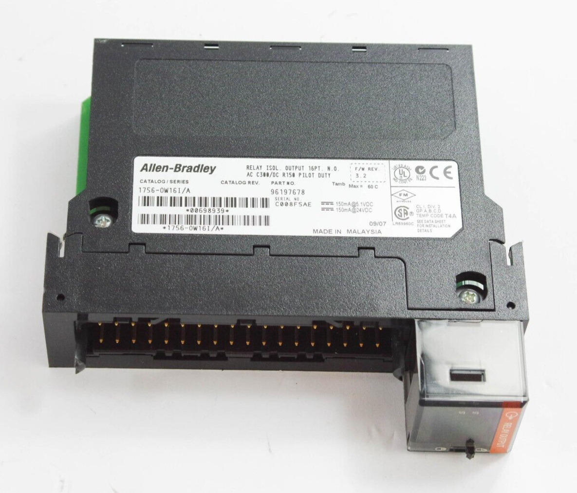 Allen-Bradley 1756-OW16I / 1756OW16I Ser A ControlLogix Digital Relay Module