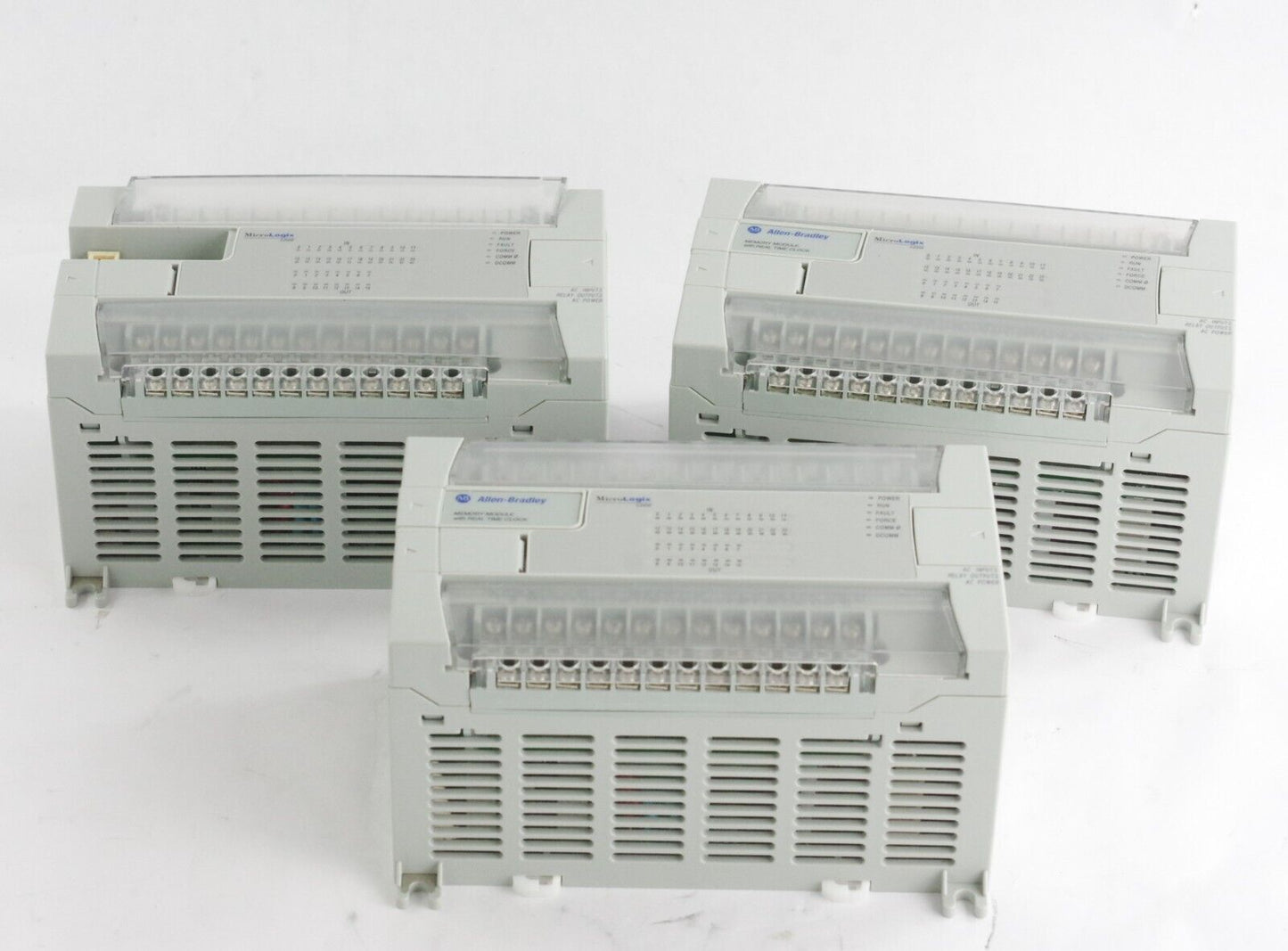 Allen Bradley MicroLogix 1200 1762-L40AWAR Ser C 40 Point Controller + MM1RTC/A