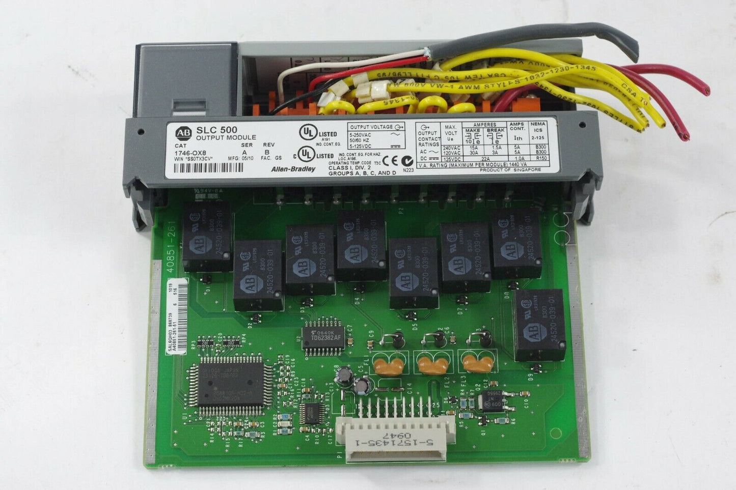 1746-OX8 Allen Bradley SLC 500 Isolated Relay 1746-0X8 1746OX8