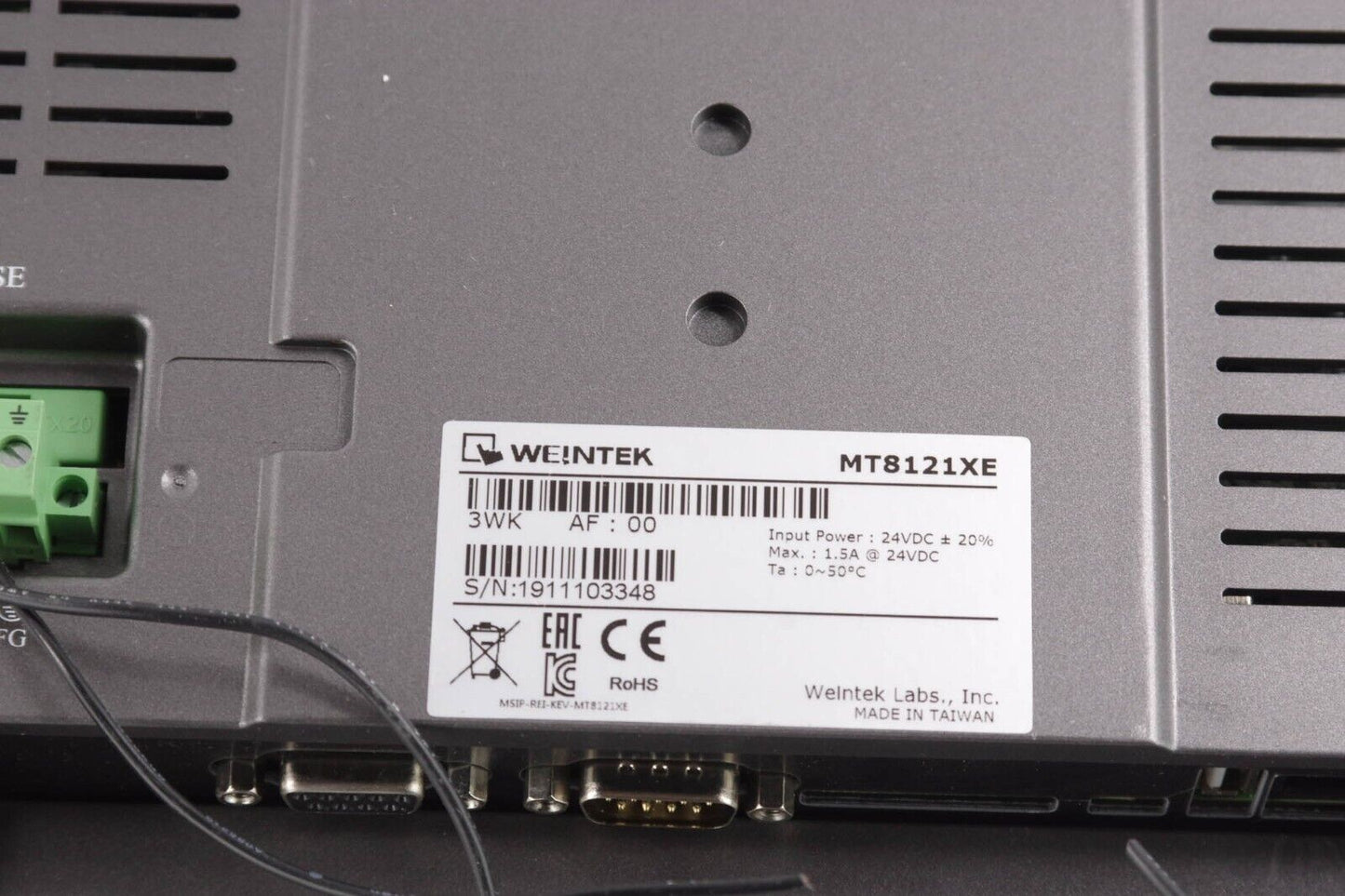 WEINTEK MT8121XE Touch screen TFT Color 24VDC
