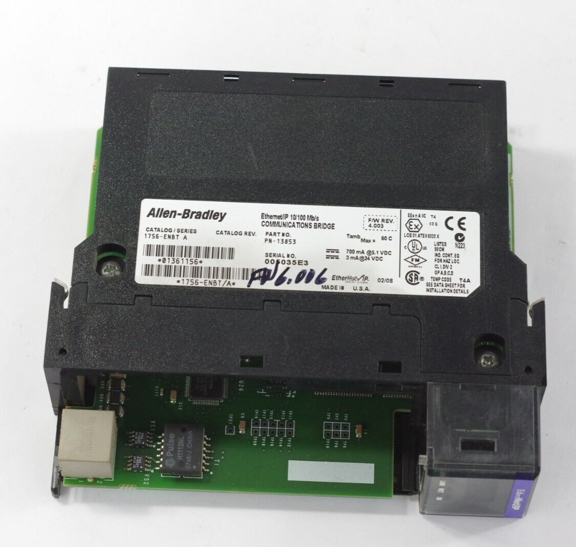 Allen Bradley 1756-ENBT Ser A ControlLogix Ethernet/IP Communications Bridge