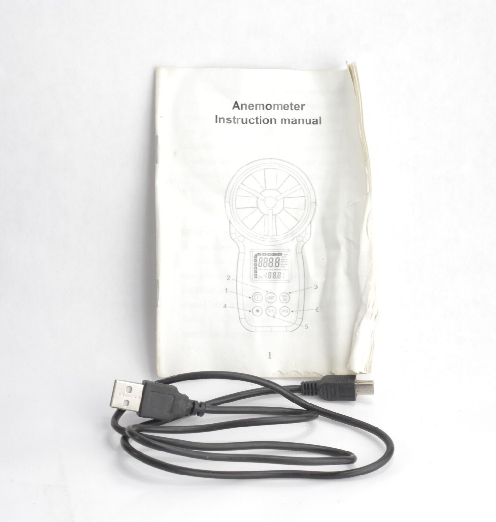 HoldPeak HP-866B-APP Anemometer Air Flow Gauge Wind Speed Meter 0.3-30m/s LCD