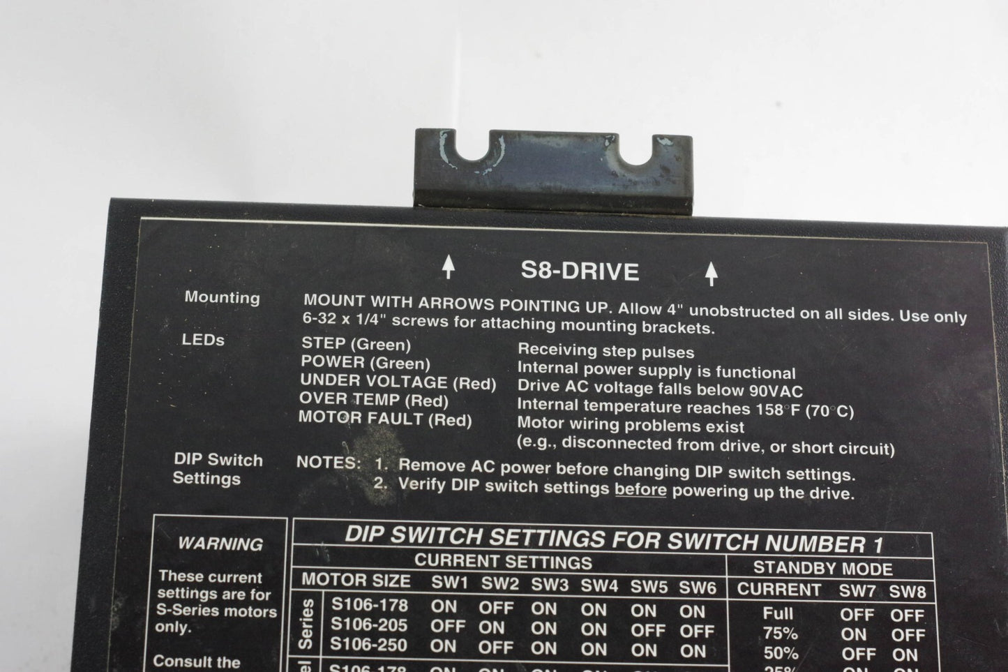 PARKER S106-205-E COMPUMOTOR MICROSTEP Controller Stepper Servo Drive Amplifier