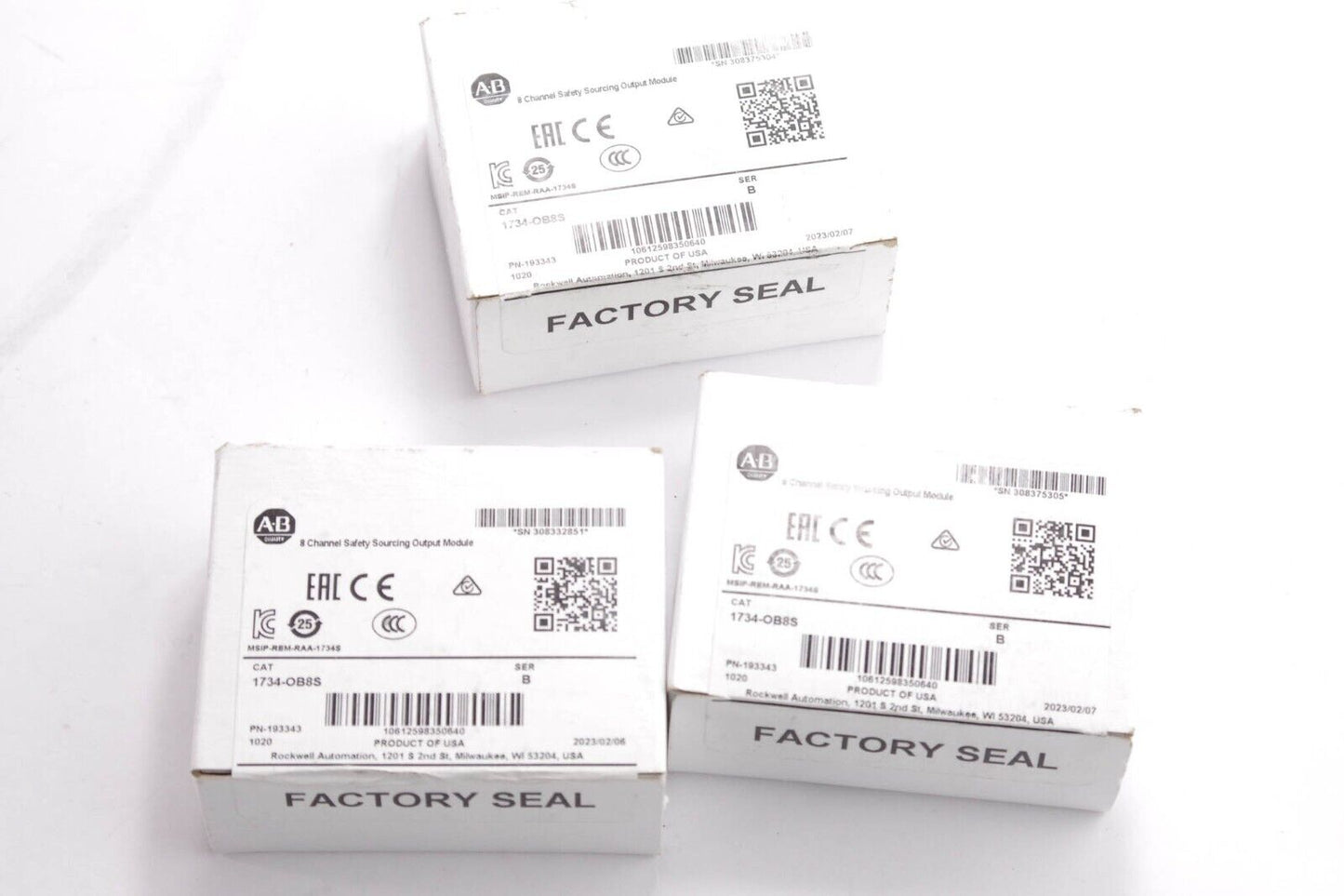 ALLEN BRADLEY 1734-OB8S / 1734OB8S Ser B POINT I/O SAFETY OUTPUT MODULE