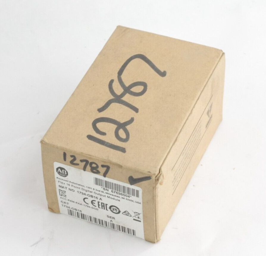Allen Bradley 1794-OB16 Ser A Flex 16-Point Digital Output Module Sealed Surplus
