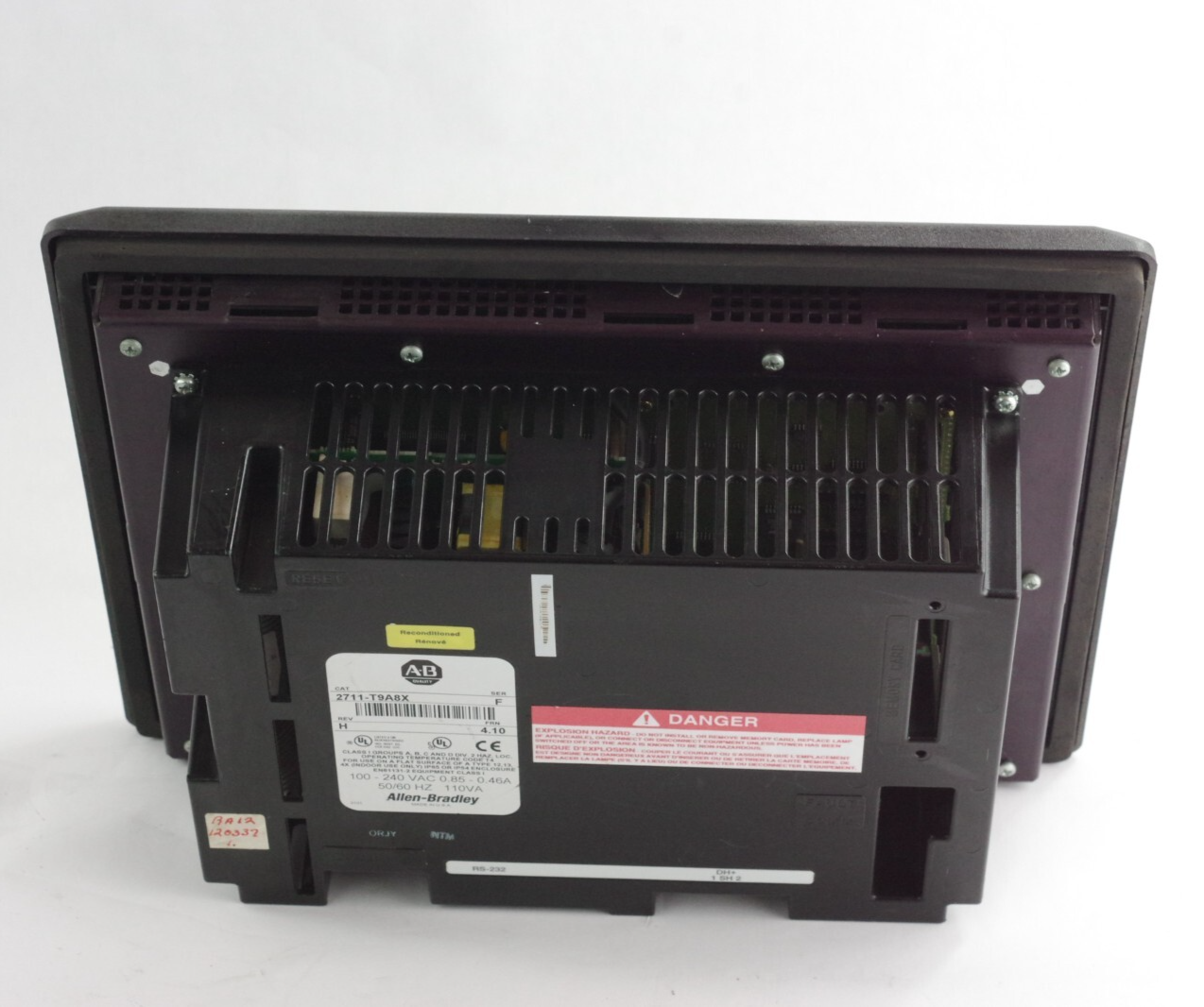 Allen Bradley 2711-T9A8 / 2711-T9A8X Ser F Rev H FRN 4.10 PanelView 900 Terminal