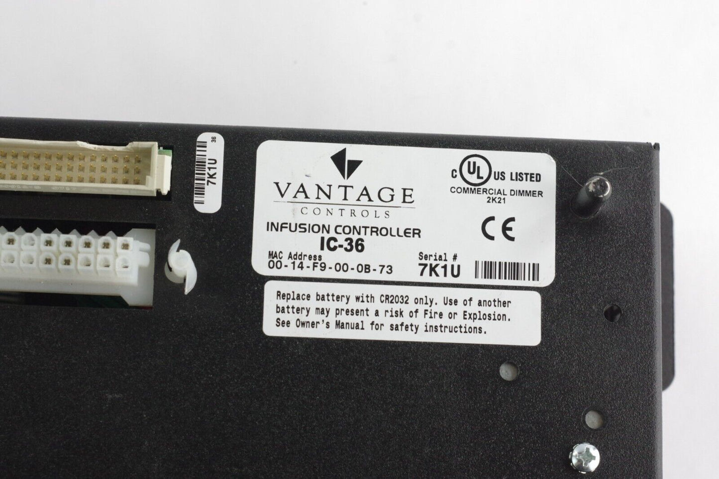 Vantage Controls IC-36 InFusion Controller Processor IC36