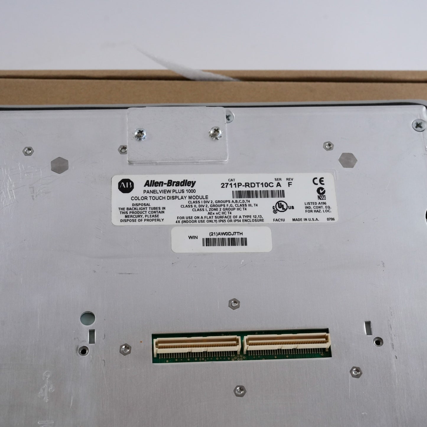 Allen Bradley 2711P-RDT10C /A Rev F Panelview Plus 1000 Color Touch- Refurbished