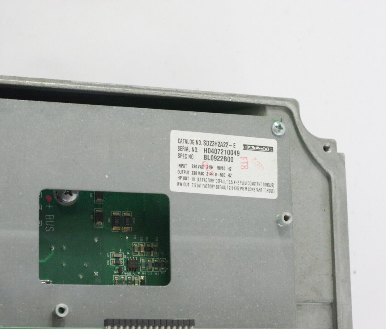 Baldor SD23H2A22-E AC Servo Drive 230VAC 3PH 50/60HZ - For Parts