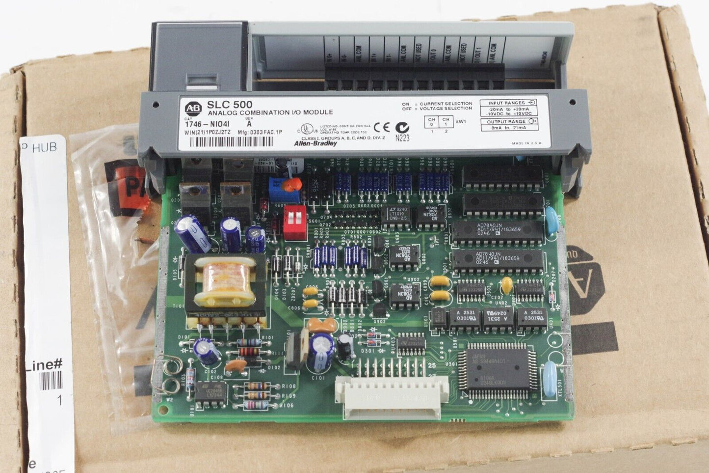Allen-Bradley 1746-NI04I SLC 500 Analog Combination Module Ser A