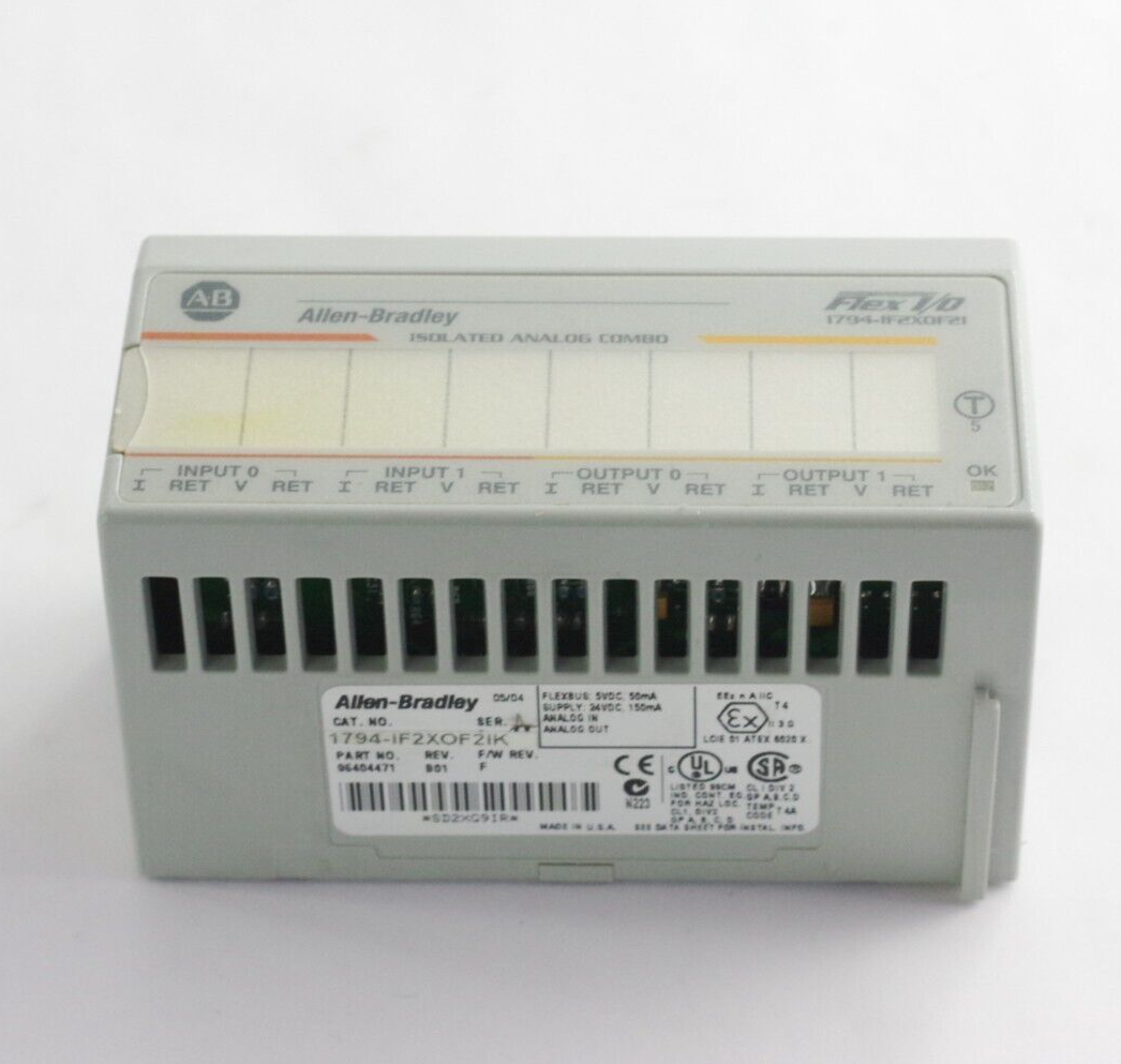 Allen Bradley 1794-IF2XOF2I Ser A Flex I/O 2-In/2-Out Module / 1794-IF2XOF2IK