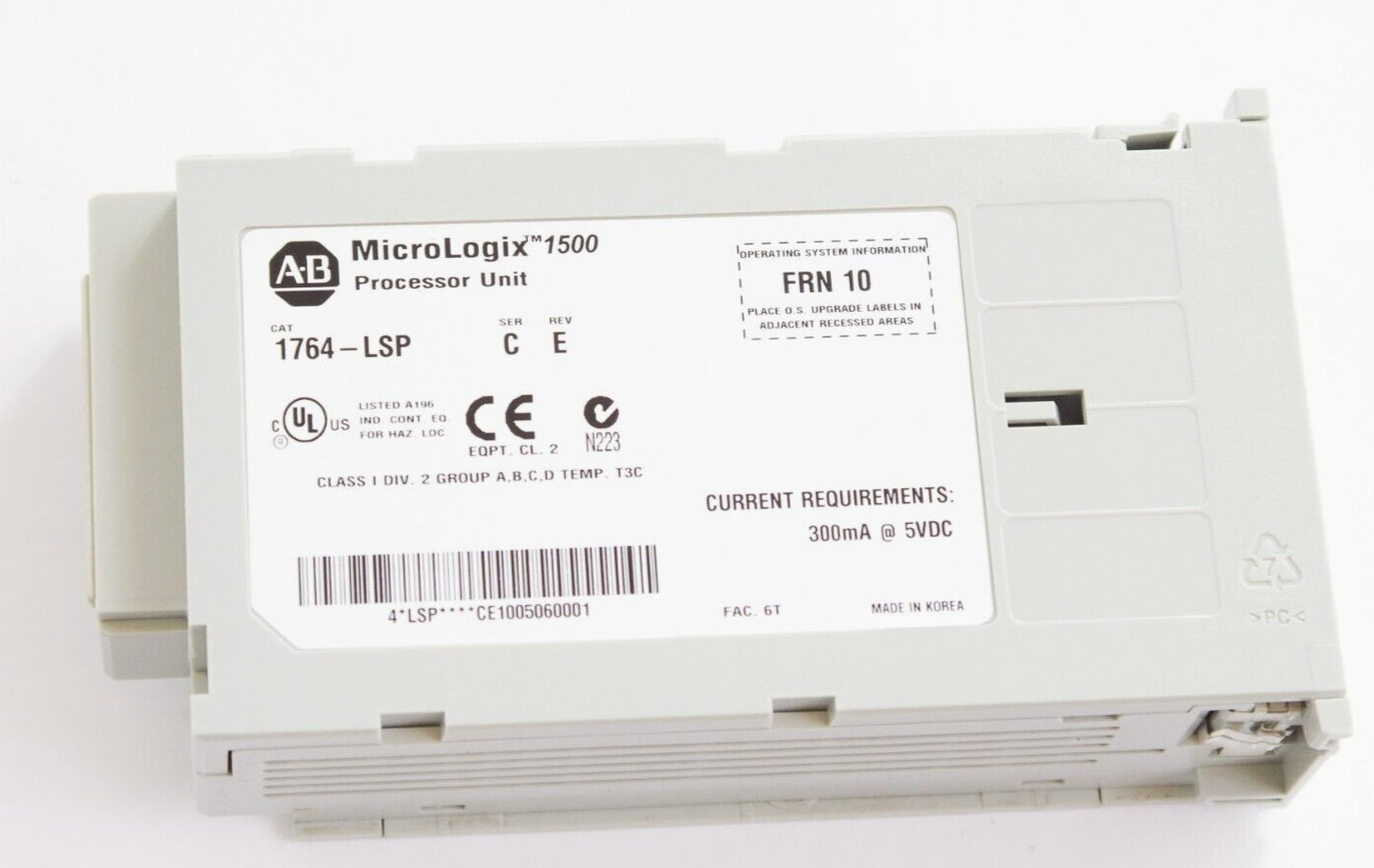 Allen-Bradley 1764-LSP / 1764LSP Ser C MicroLogix 1500 Processor Unit