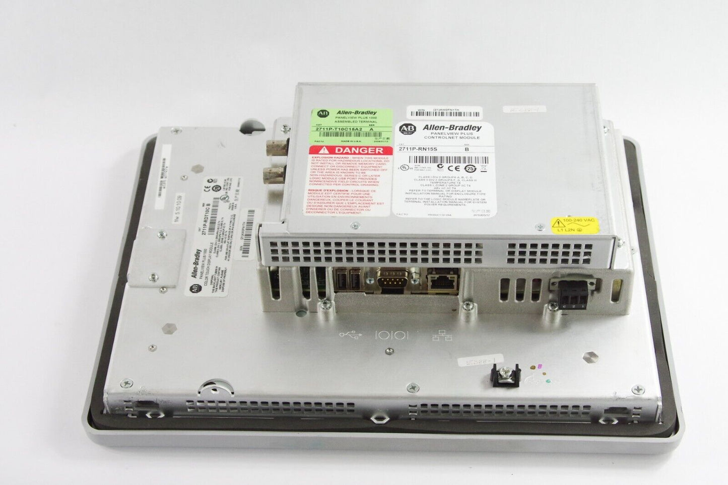 Allen Bradley 2711P-T10C15A2 Panelview Plus 1000 / 2711P-RP2A G + RDT10C No Box