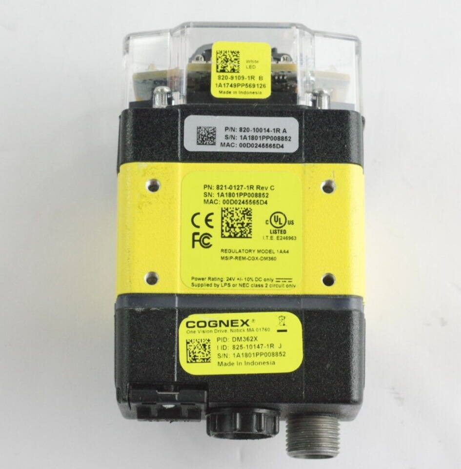 Cognex DataMan DM362X Barcode Reader 825-10147-1R 02 821-0127-1R Rev C