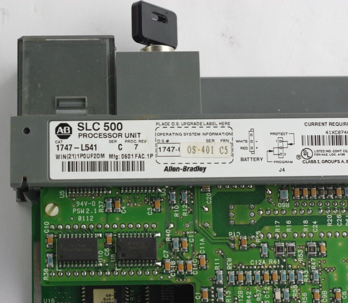 Allen Bradley 1747-L541 Ser C PROC. Rev. 7 SLC 500 Processor Unit