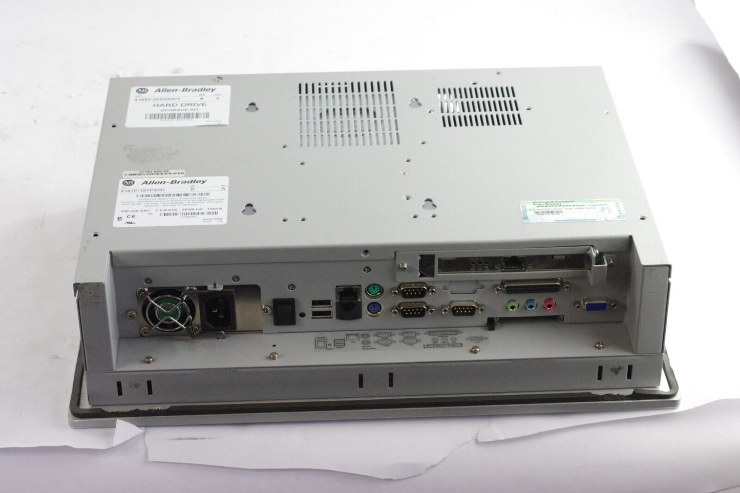 Allen Bradley Versa View 1500P 6181P-15TPXPH/B SER B / REV A with Hard Drive