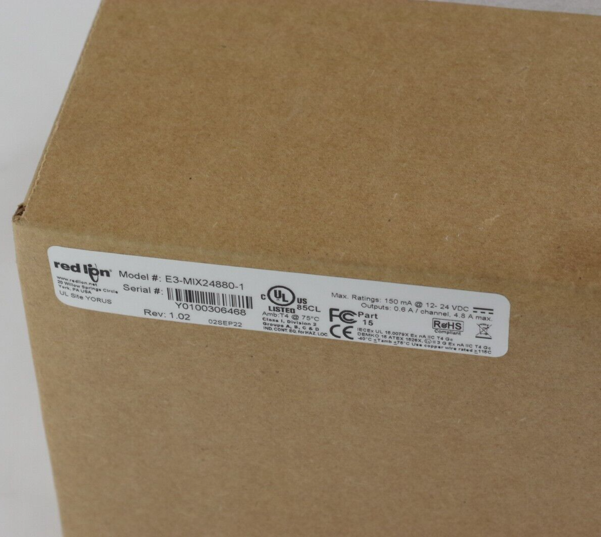 Red Lion Controls E3-MIX24880-1 / E3MIX248801 Sealed Surplus