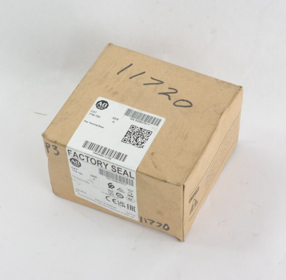 Allen Bradley 1794-TB3 Ser A Flex I/O Terminal Base Module - Sealed Surplus