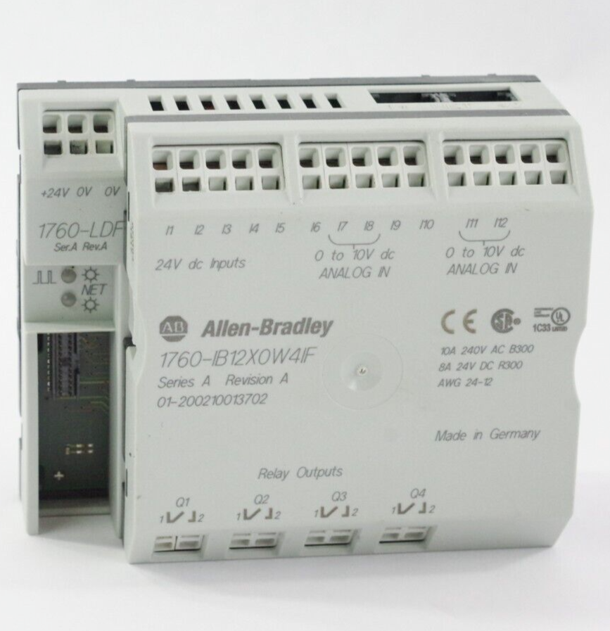 Allen Bradley 1760-IB12X0W4IF Ser A Rev A I/O Combination Module 1760-LDF No Box