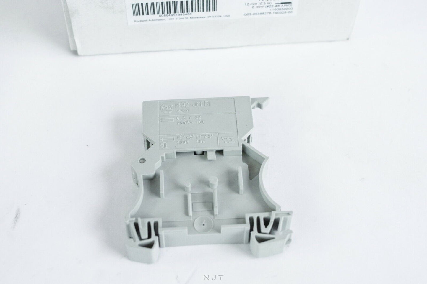 1x ALLEN BRADLEY 1492-J6FB1 1492J6FB1 Terminal Block Fused 10A 600V AC/DC Single